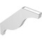 Ekena Millwork 3 1/2-in. W x 36-in. D x 36-in. H Funston Architectural Grade PVC Knee Brace BRCP035X36X36FST - alternate 4